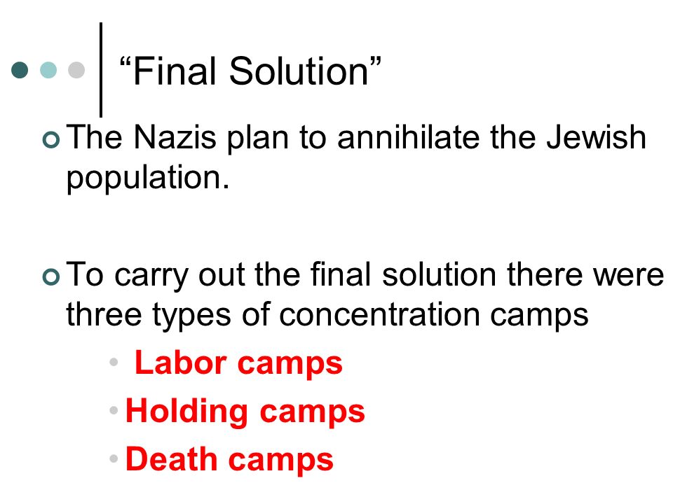 Final solution the jewish persecution by the nazis